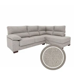 Sofá chaiselongue Meridien 3 plazas deslizante + reclinable tela Ópera 100x282x195 cm