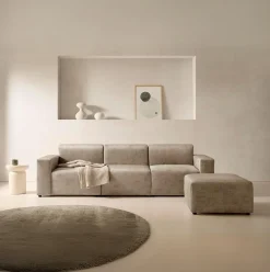 Sofá chaiselongue modular Mónica 3 plazas 75x255x155 cm
