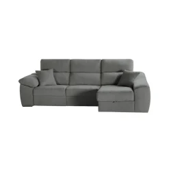Sofá chaiselongue Murano 3 plazas deslizante y reclinable con 2 arcones 105x290x100 cm