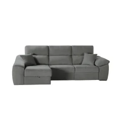 Sofá chaiselongue Murano 3 plazas deslizante y reclinable con 2 arcones 105x290x100 cm