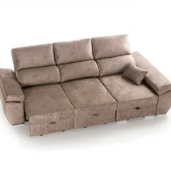 Sofá chaiselongue Índico 3 plazas con arcón