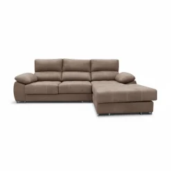Sofá chaiselongue Paolo 3 plazas con USB tela Opera 300 cm