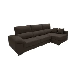 Sofá chaiselongue Ponza 3 plazas deslizante y reclinable tela Bergamo 275 cm