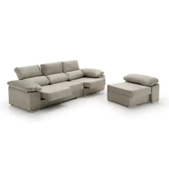Sofá chaiselongue reversible Anna Velare 3 plazas 102x260x150 cm