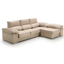 Sofá chaiselongue reversible Anna Velare 3 plazas 102x260x150 cm