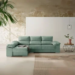 Sofá chaiselongue reversible Anna Velare 3 plazas 102x260x150 cm