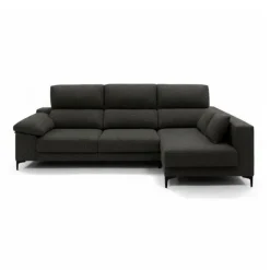 Sofá chaiselongue Santorini 3 plazas deslizante + reclinable tela Nevada 100x275x160 cm