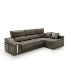 Sofá chaiselongue Serena Velare arcón + 2 pufs 102x265x145 cm