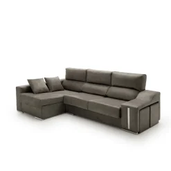 Sofá chaiselongue Serena Velare arcón + 2 pufs 102x265x145 cm