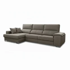 Sofá chaiselongue Sidney 3 plazas deslizante y reclinable tela Bronx 285 cm