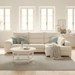 Sofá chaiselongue Sidney 3 plazas deslizante y reclinable tela Sorrento 285 cm