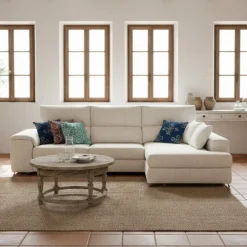 Sofá chaiselongue Sidney 3 plazas deslizante y reclinable tela Sorrento 285 cm