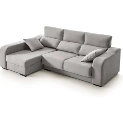 Sofá chaiselongue Zafiro 3 plazas con arcón 110x225x140 cm