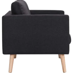 Sofá de 2 plazas Milo tapizado tela 73x116x70 cm