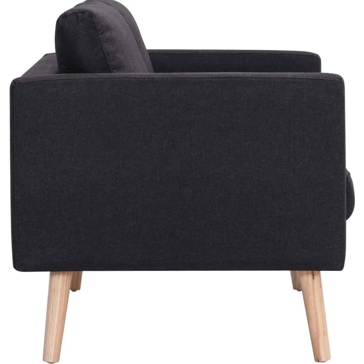 Sofá de 2 plazas Milo tapizado tela 73x116x70 cm