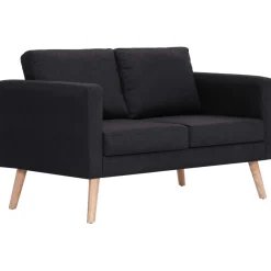 Sofá de 2 plazas Milo tapizado tela 73x116x70 cm