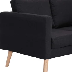Sofá de 2 plazas Milo tapizado tela 73x116x70 cm