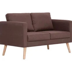 Sofá de 2 plazas Milo tapizado tela 73x116x70 cm