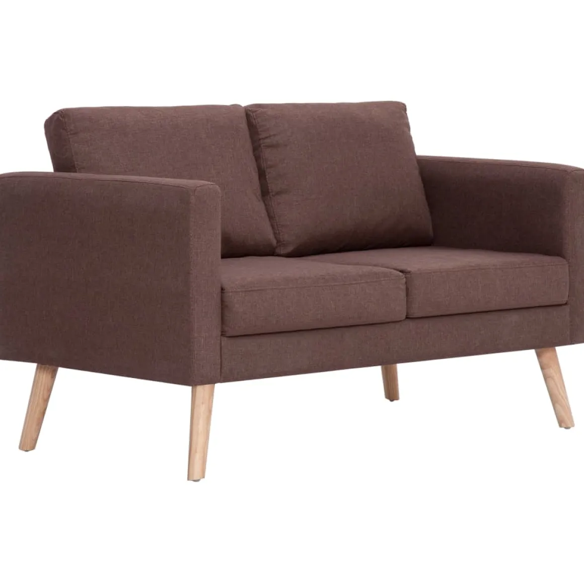 Sofá de 2 plazas Milo tapizado tela 73x116x70 cm