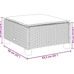 Sofá de exterior Dream modular 4 piezas con 5 cojines