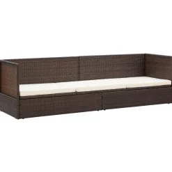 Sofá de exterior Selde tumbona reclinable 7 posiciones 58x200x60 cm