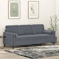 Sofá Latitud 3 plazas con cojines 80x180x77 cm