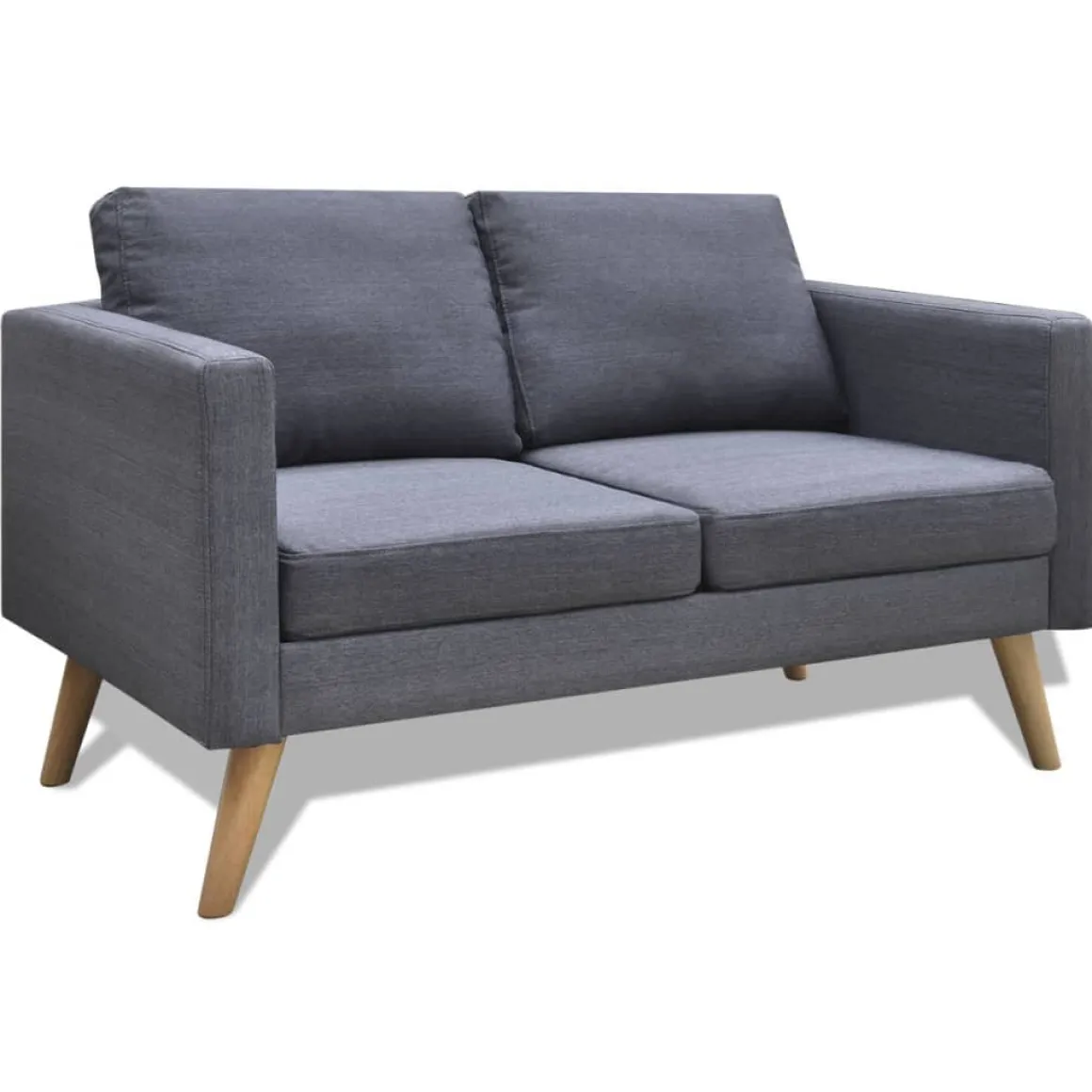 Sofá Linley 2 plazas tapizado tela 73x116x70 cm