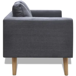 Sofá Linley 2 plazas tapizado tela 73x116x70 cm