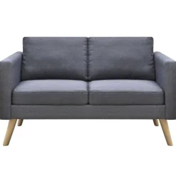 Sofá Linley 2 plazas tapizado tela 73x116x70 cm