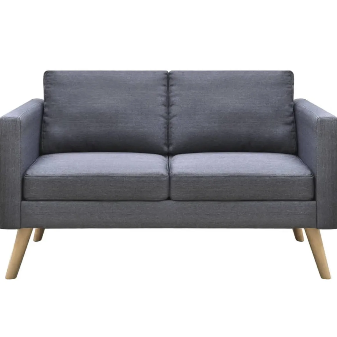 Sofá Linley 2 plazas tapizado tela 73x116x70 cm