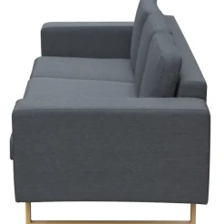 Sofá Pamela 3 plazas tela 76x200x82 cm