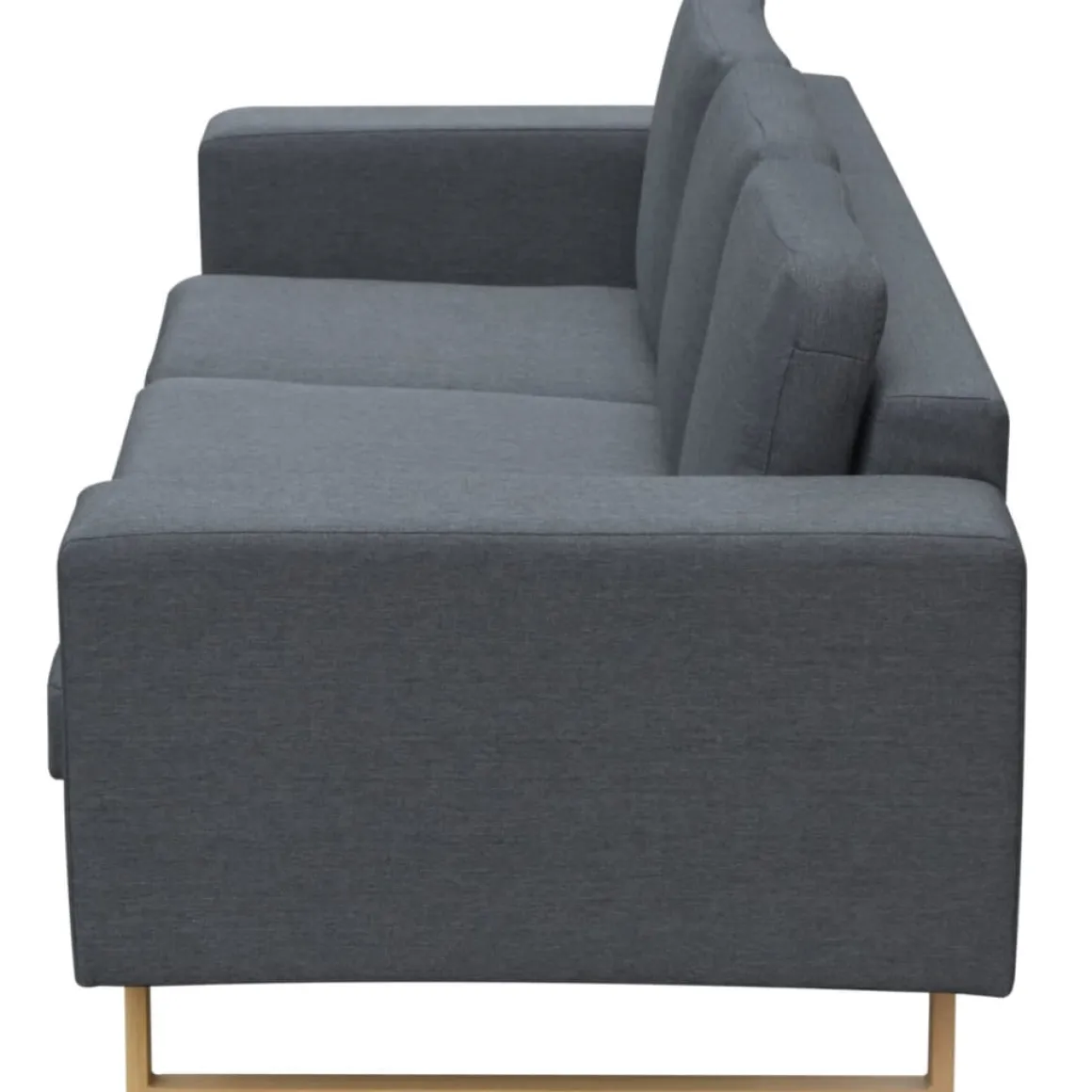 Sofá Pamela 3 plazas tela 76x200x82 cm