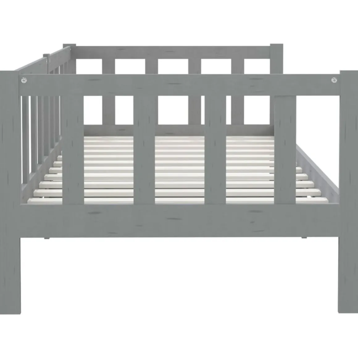 Sofá-cama de madera rústico 66x203x98 cm