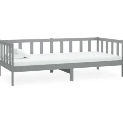 Sofá-cama de madera rústico 66x203x98 cm