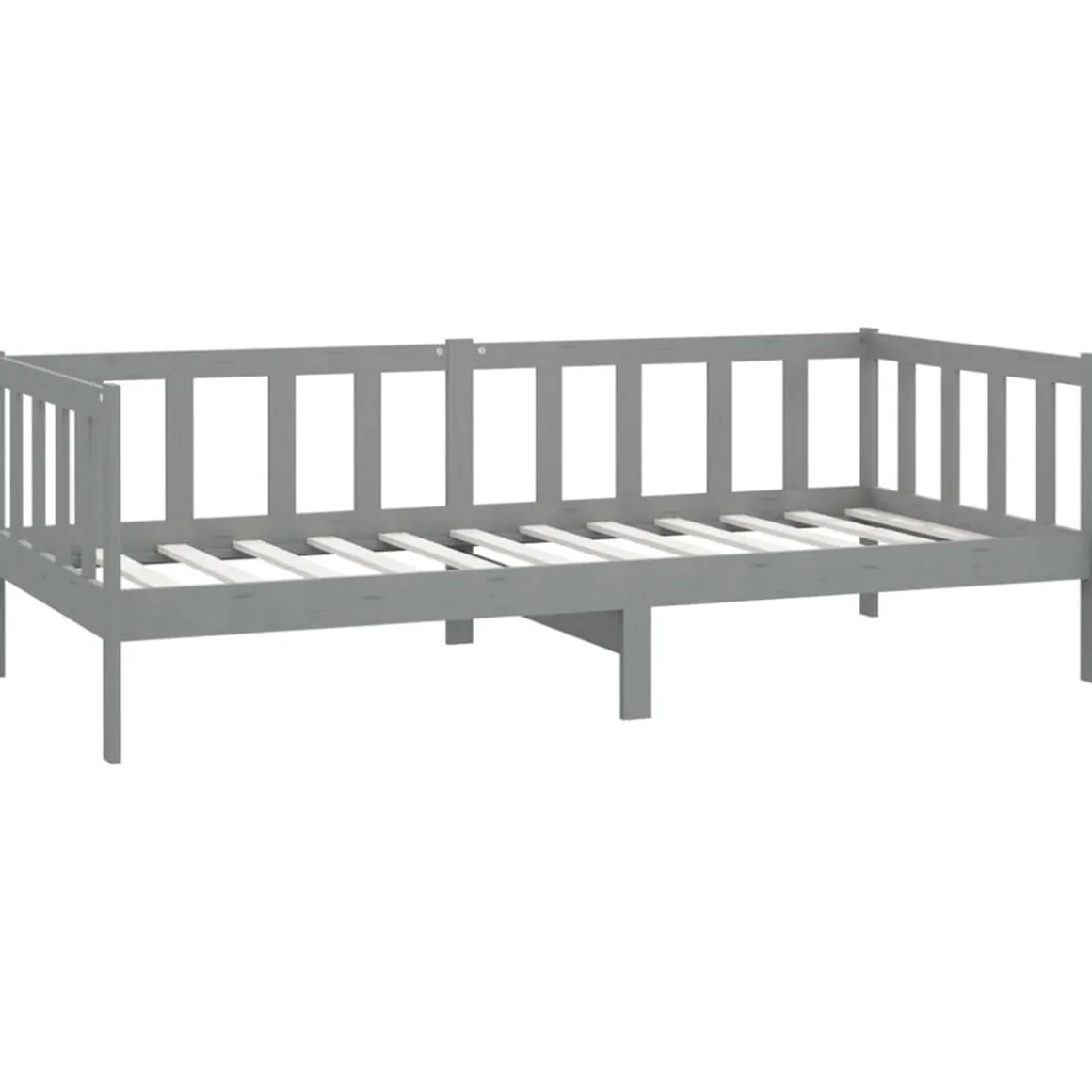 Sofá-cama de madera rústico 66x203x98 cm