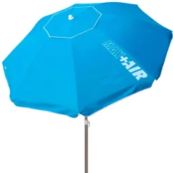 Sombrilla Air Max Aktive Beach altura regulable protección UV50 azul Ø220 cm