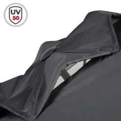 Sombrilla Aktive con ventilación + bolsa de transporte gris Ø230 cm
