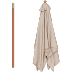 Sombrilla Capri plegable 235x150x200 cm