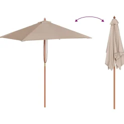 Sombrilla Capri plegable 235x150x200 cm
