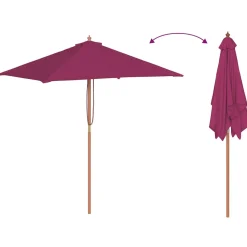 Sombrilla Capri plegable 235x150x200 cm