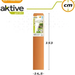 Sombrilla de jardín Aktive con manivela + ventilación beige Ø300 cm