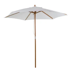 Sombrilla de jardín Outsunny sistema de polea con ventilación superior Ø250x230 cm