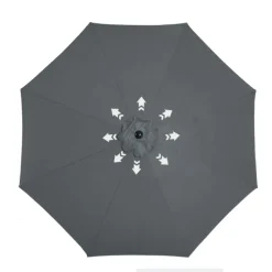 Sombrilla de jardín Outsunny con manivela inclinable y desmontable Ø295X250 cm
