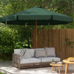 Sombrilla de jardín Outsunny techo ventilable Ø3,25x2,5 m