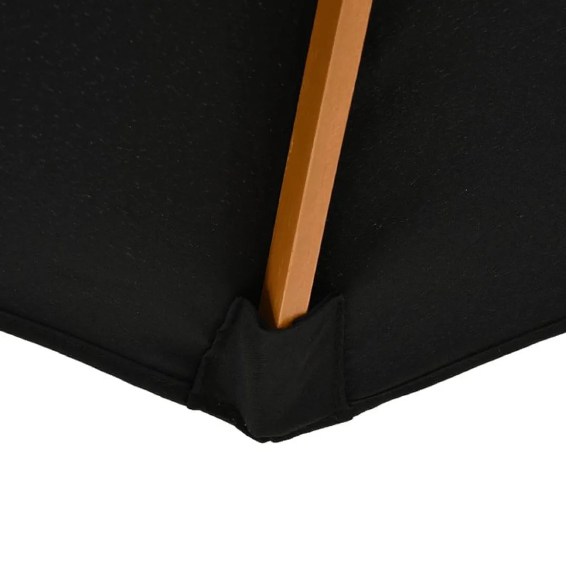Sombrilla Outsunny con sistema de pestillo negro Ø300x250 cm