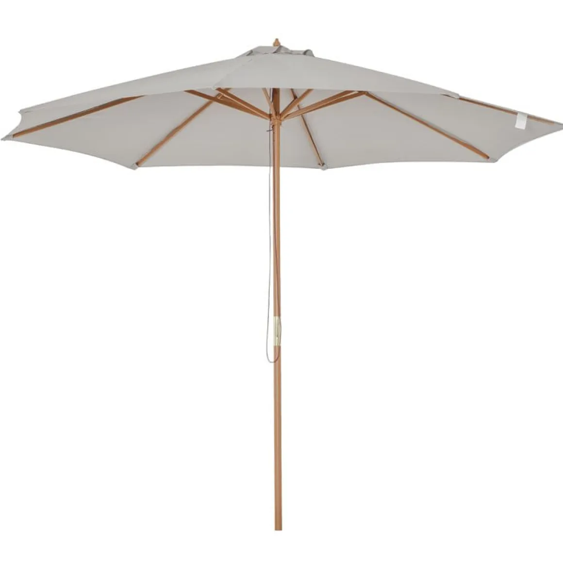 Sombrilla Outsunny con sistema de pestillo gris Ø300x250 cm