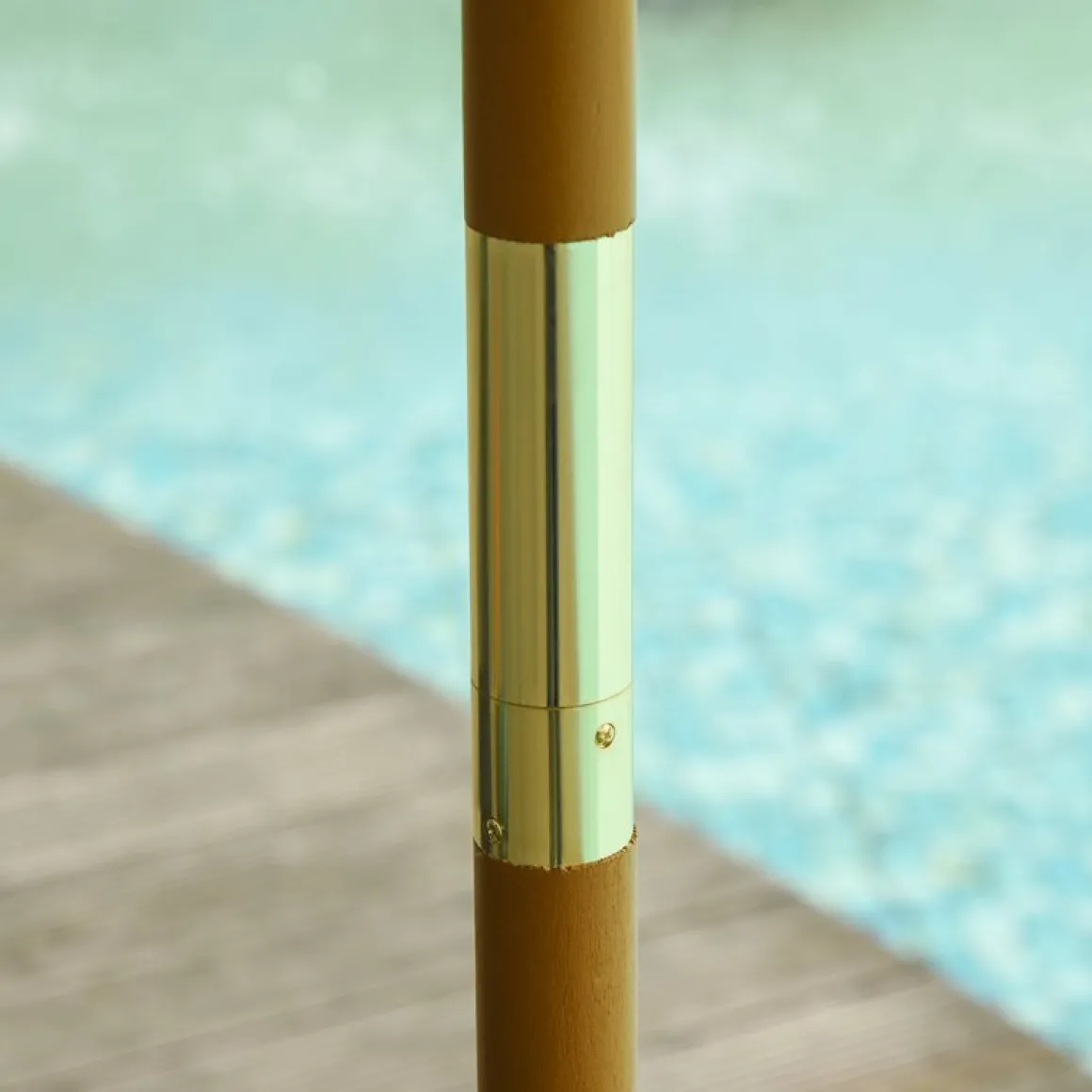 Sombrilla Outsunny con sistema de pestillo gris Ø300x250 cm