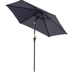 Sombrilla Outsunny reclinable con manivela 270x235 cm