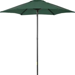 Sombrilla Teki Outsunny desmontable verde Ø196x204 cm