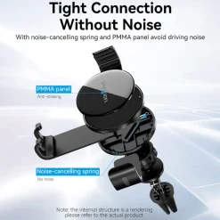 Soporte de Smartphone para coche Vention KCSB0 compatible hasta 7,2'' negro